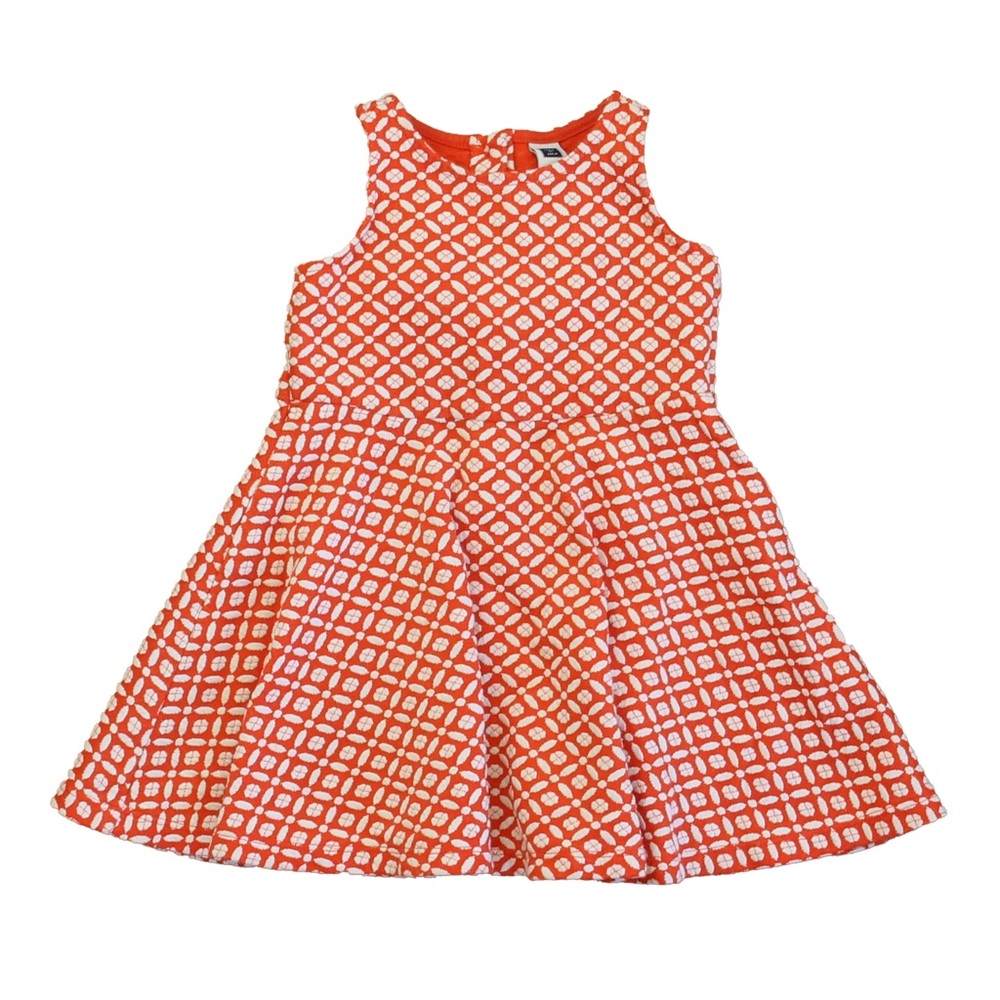 Janie & Jack Geo Jacquard Red and White Dress 18-24M